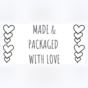 30 STICKERS - 2” x 1” - MADE & PACKAGED ‘WITH LOVE’